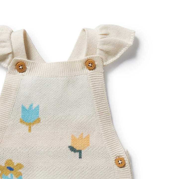 Wilson & Frenchy - Flower Pop Organic Knitted Jacquard Overall