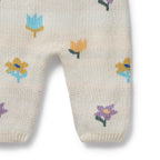 Wilson & Frenchy - Flower Pop Organic Knitted Jacquard Overall