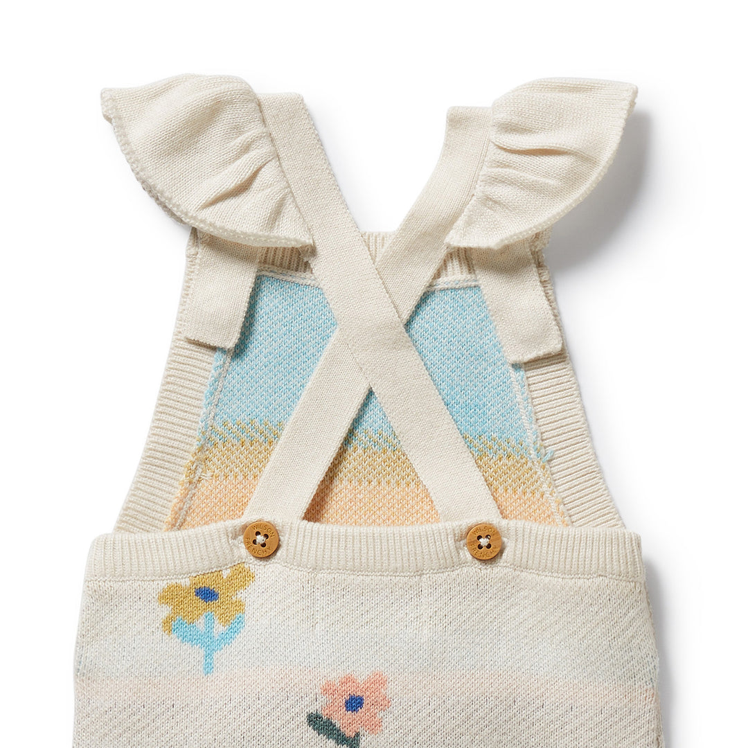 Wilson & Frenchy - Flower Pop Organic Knitted Jacquard Overall