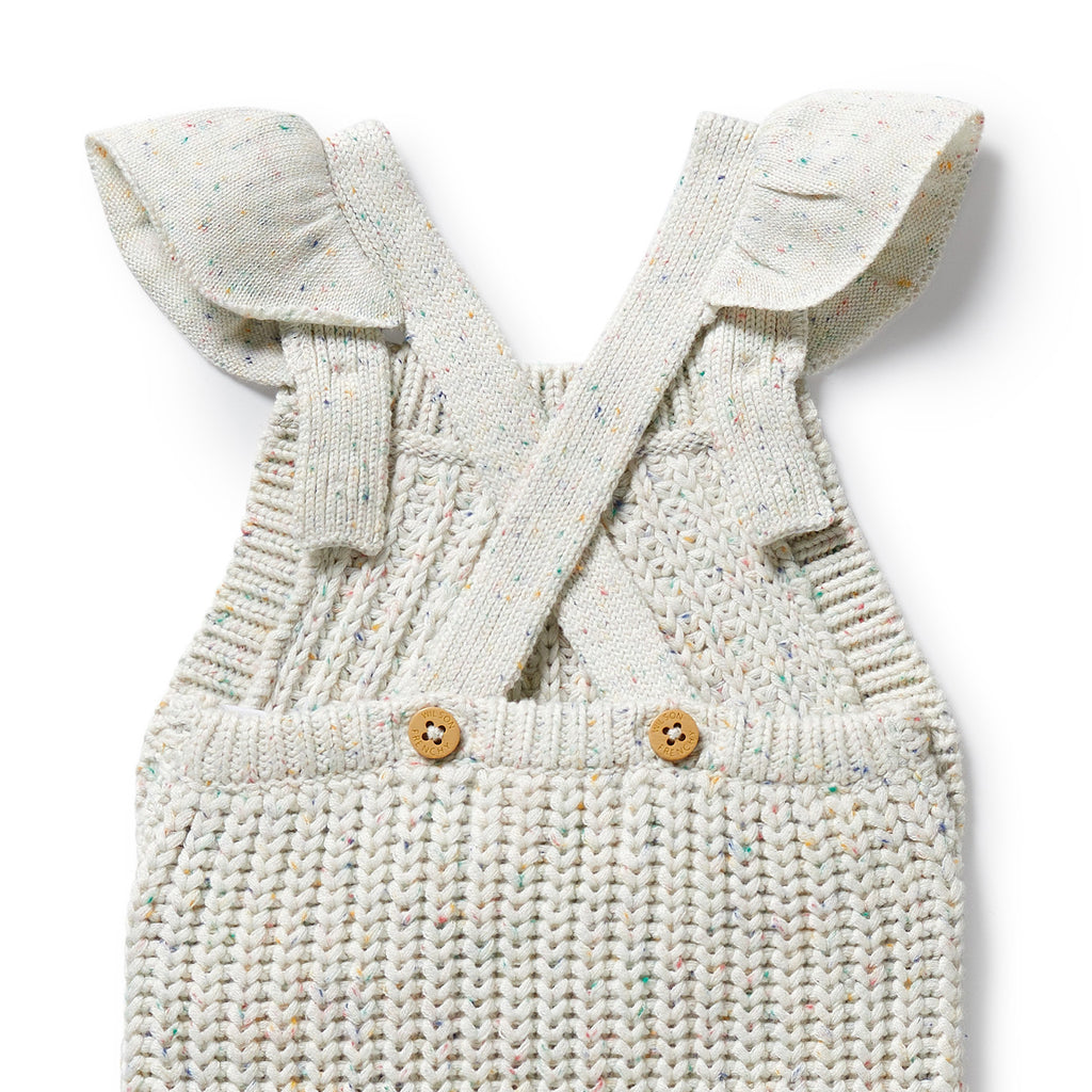 Wilson & Frenchy - Hundreds and Thousands Organic Knitted Ruffle Overall