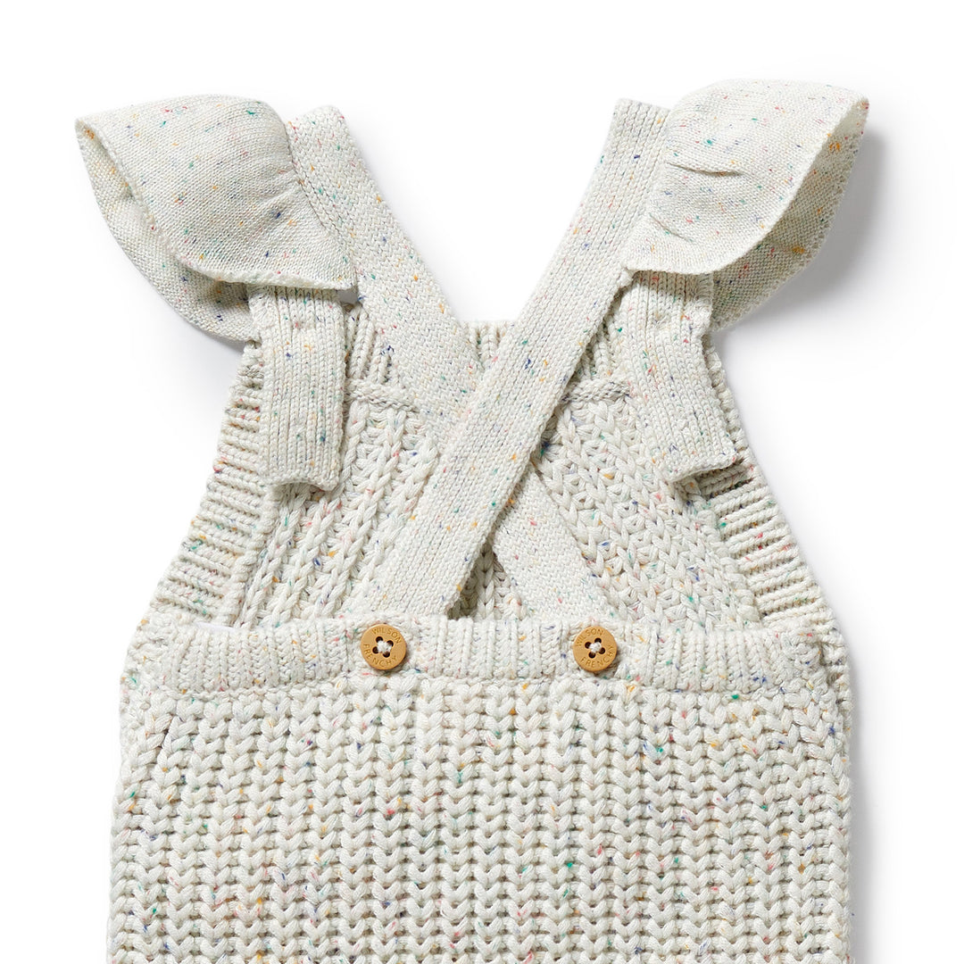 Wilson & Frenchy - Hundreds and Thousands Organic Knitted Ruffle Overall
