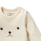 Wilson & Frenchy - Buttermilk Organic Rib Long Sleeved Bodysuit