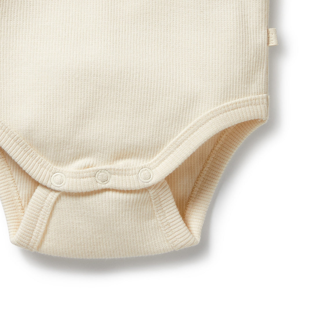 Wilson & Frenchy - Buttermilk Organic Rib Long Sleeved Bodysuit