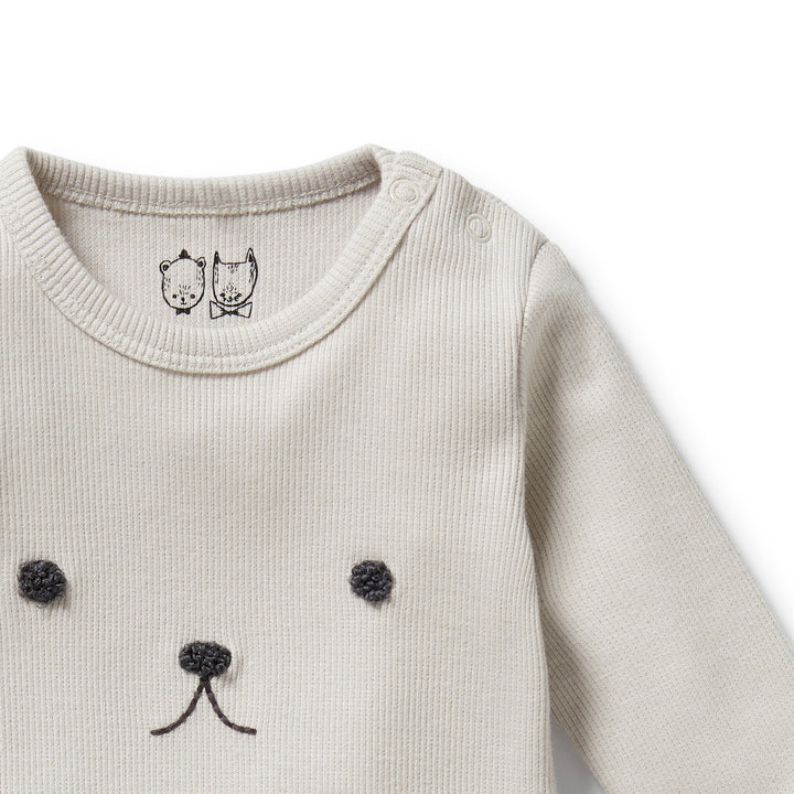 Wilson & Frenchy - Cloud Organic Rib Long Sleeved Bodysuit