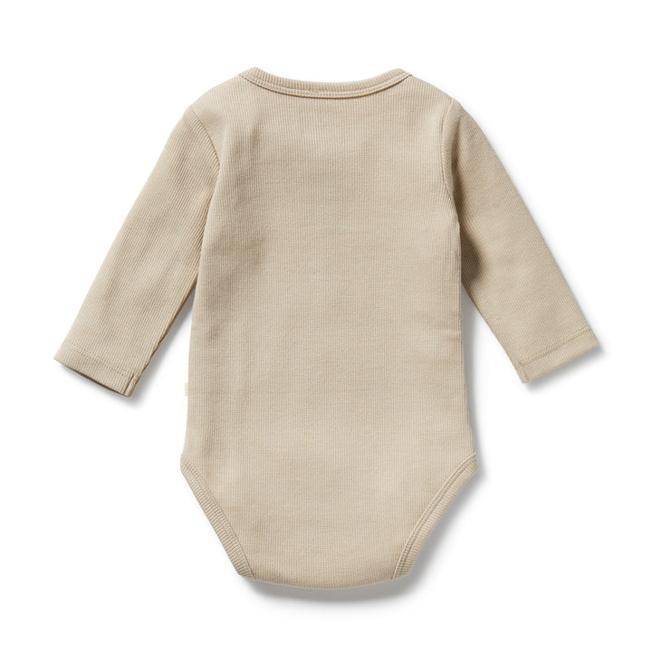 Wilson & Frenchy - Biscuit Organic Rib Long Sleeved Bodysuit