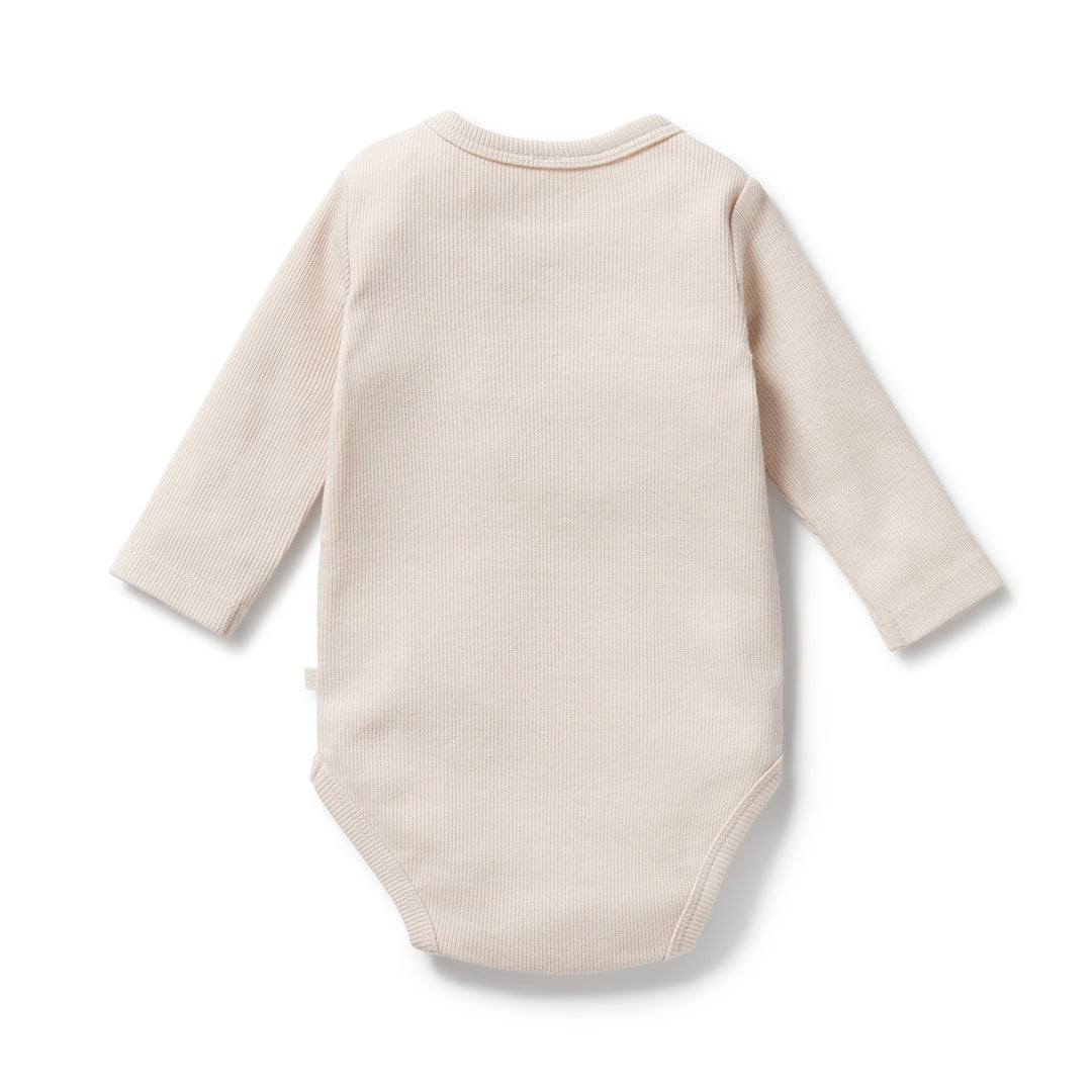 Wilson & Frenchy - Dusty Rose Organic Rib Long Sleeved Bodysuit