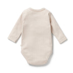 Wilson & Frenchy - Dusty Rose Organic Rib Long Sleeved Bodysuit