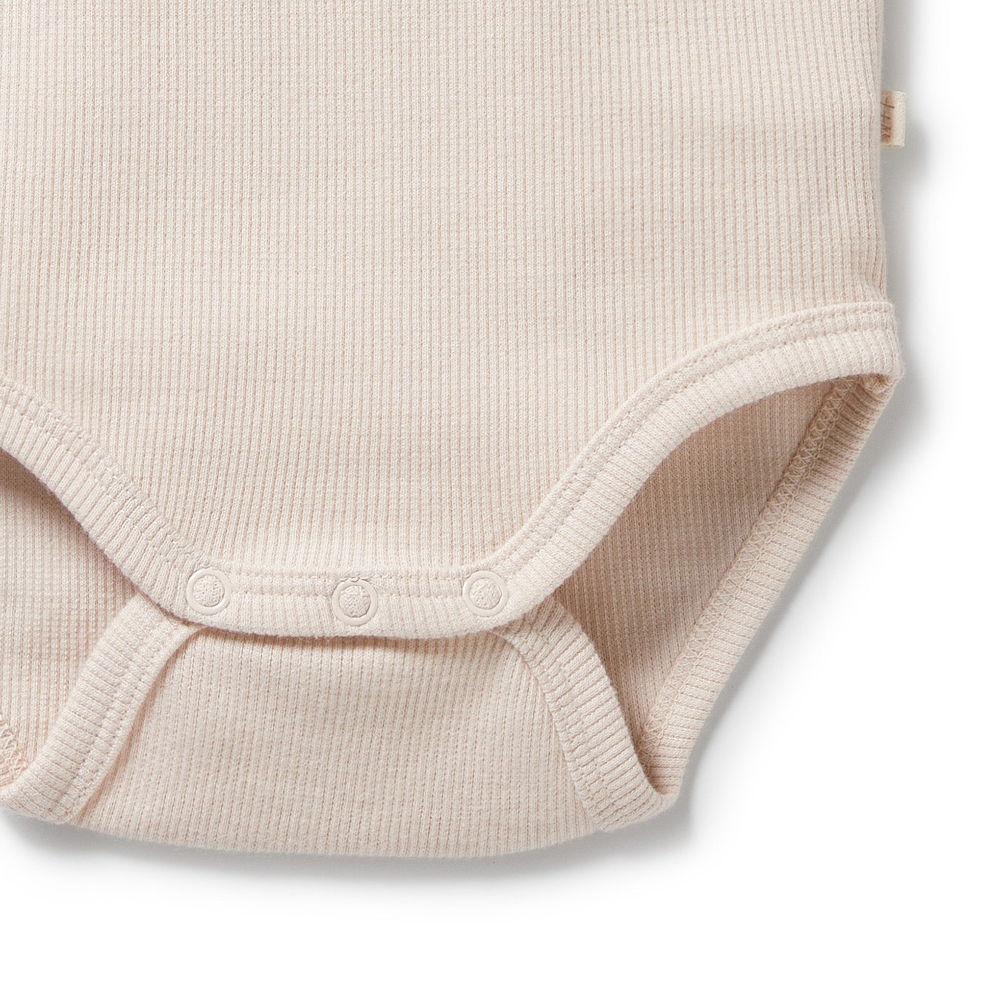 Wilson & Frenchy - Dusty Rose Organic Rib Long Sleeved Bodysuit