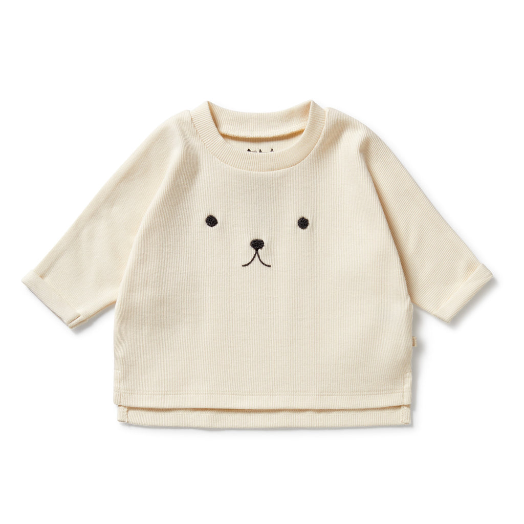 Wilson & Frenchy - Buttermilk Organic Rib Long Sleeved Top