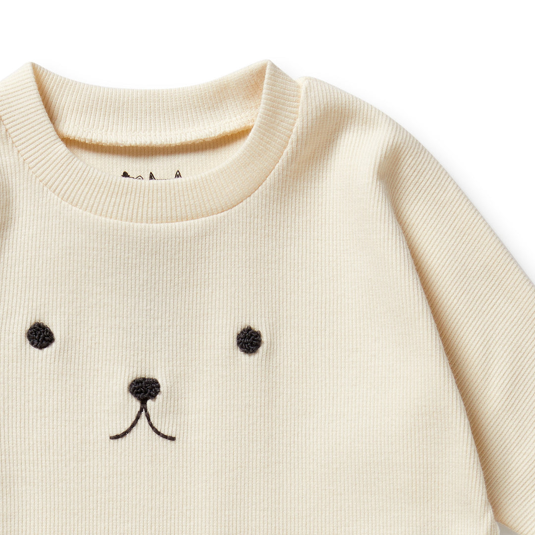 Wilson & Frenchy - Buttermilk Organic Rib Long Sleeved Top