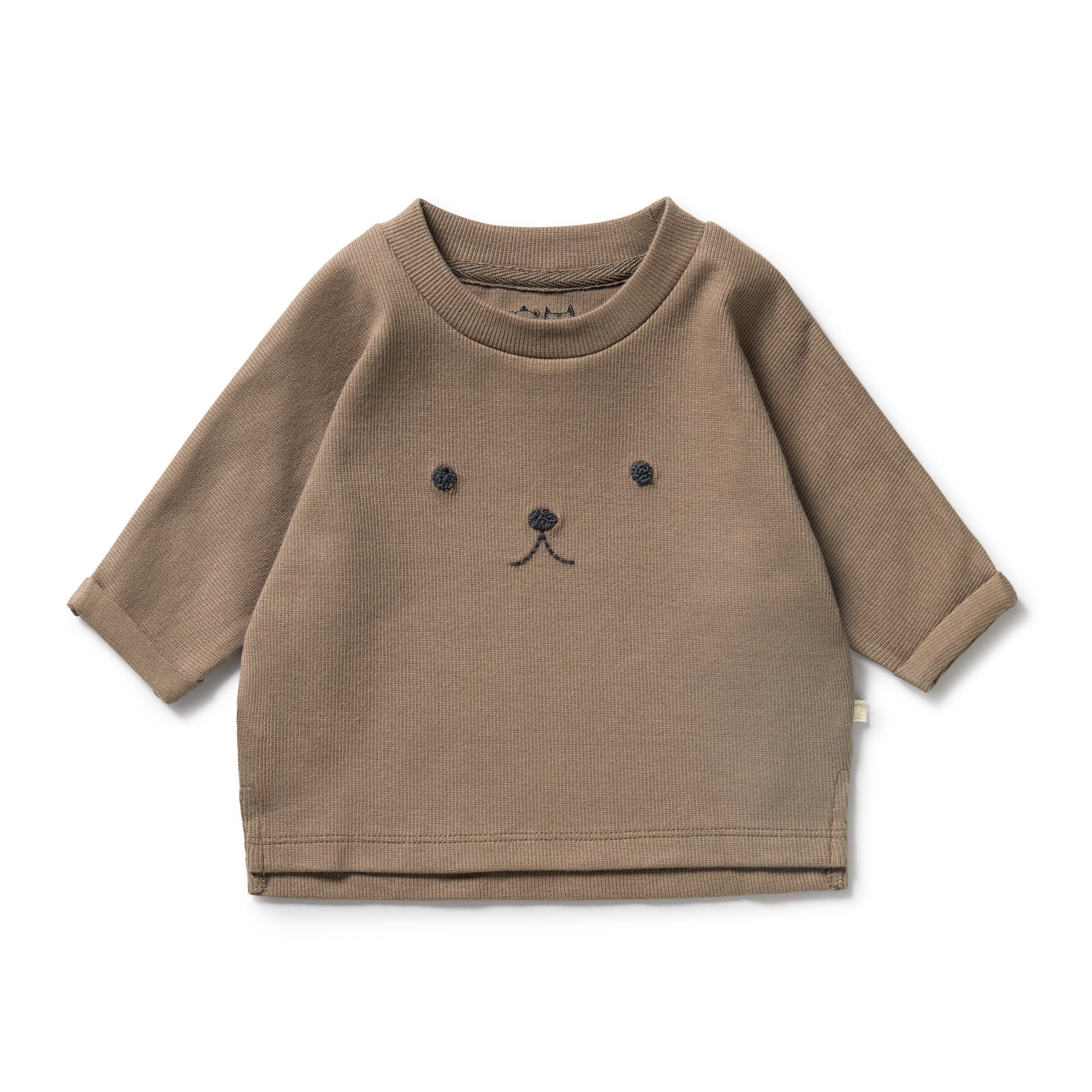 Wilson & Frenchy - Walnut Organic Rib Long Sleeved Top