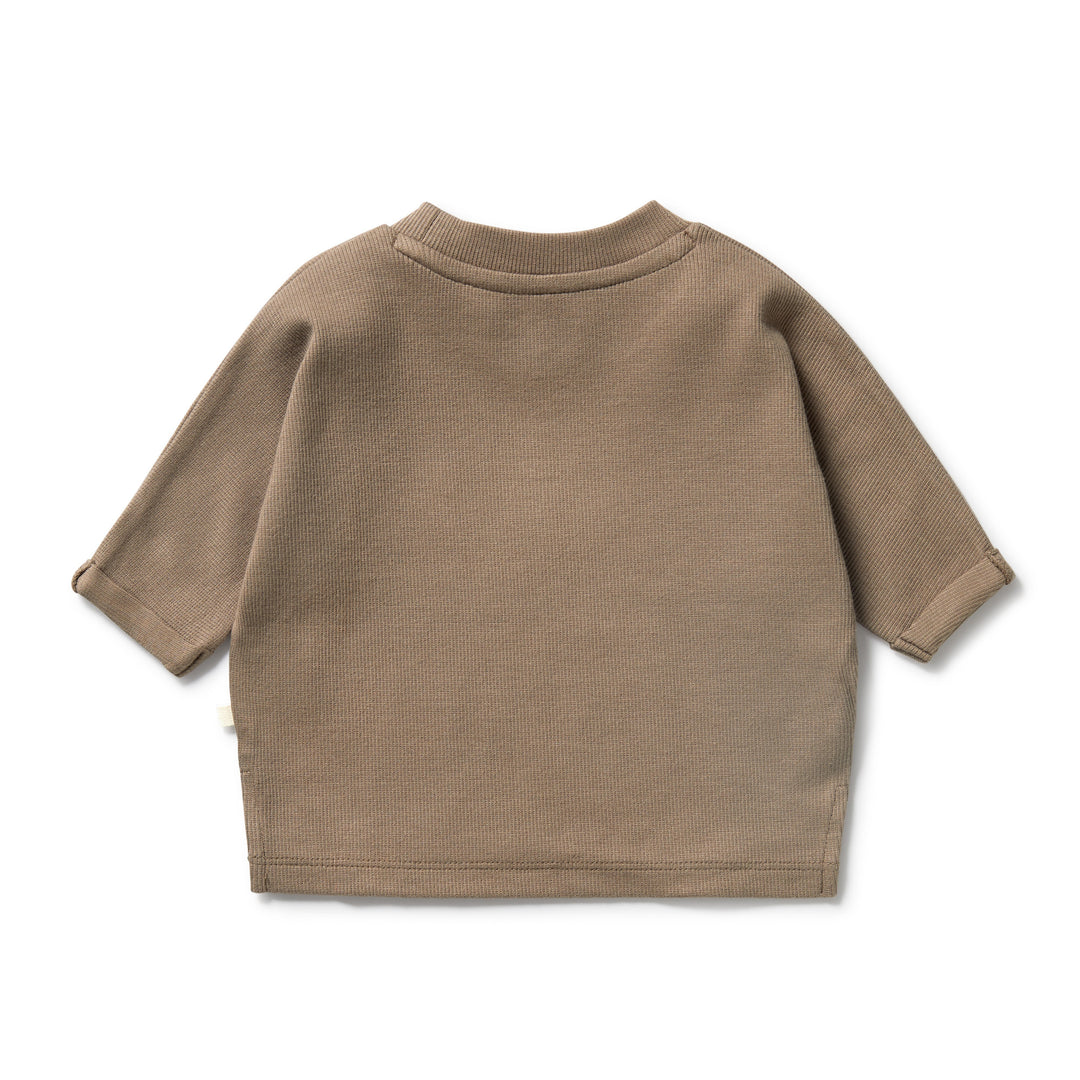 Wilson & Frenchy - Walnut Organic Rib Long Sleeved Top