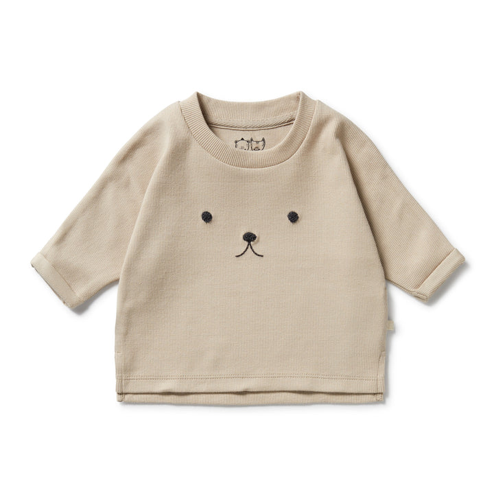 Wilson & Frenchy - Biscuit Organic Rib Long Sleeved Top