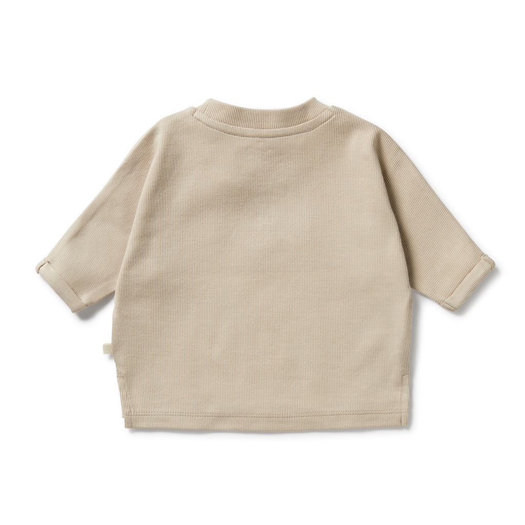 Wilson & Frenchy - Biscuit Organic Rib Long Sleeved Top