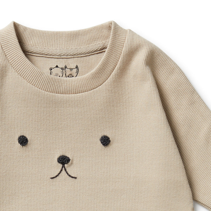 Wilson & Frenchy - Biscuit Organic Rib Long Sleeved Top