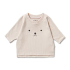 Wilson & Frenchy - Dusty Rose Organic Rib Long Sleeved Top
