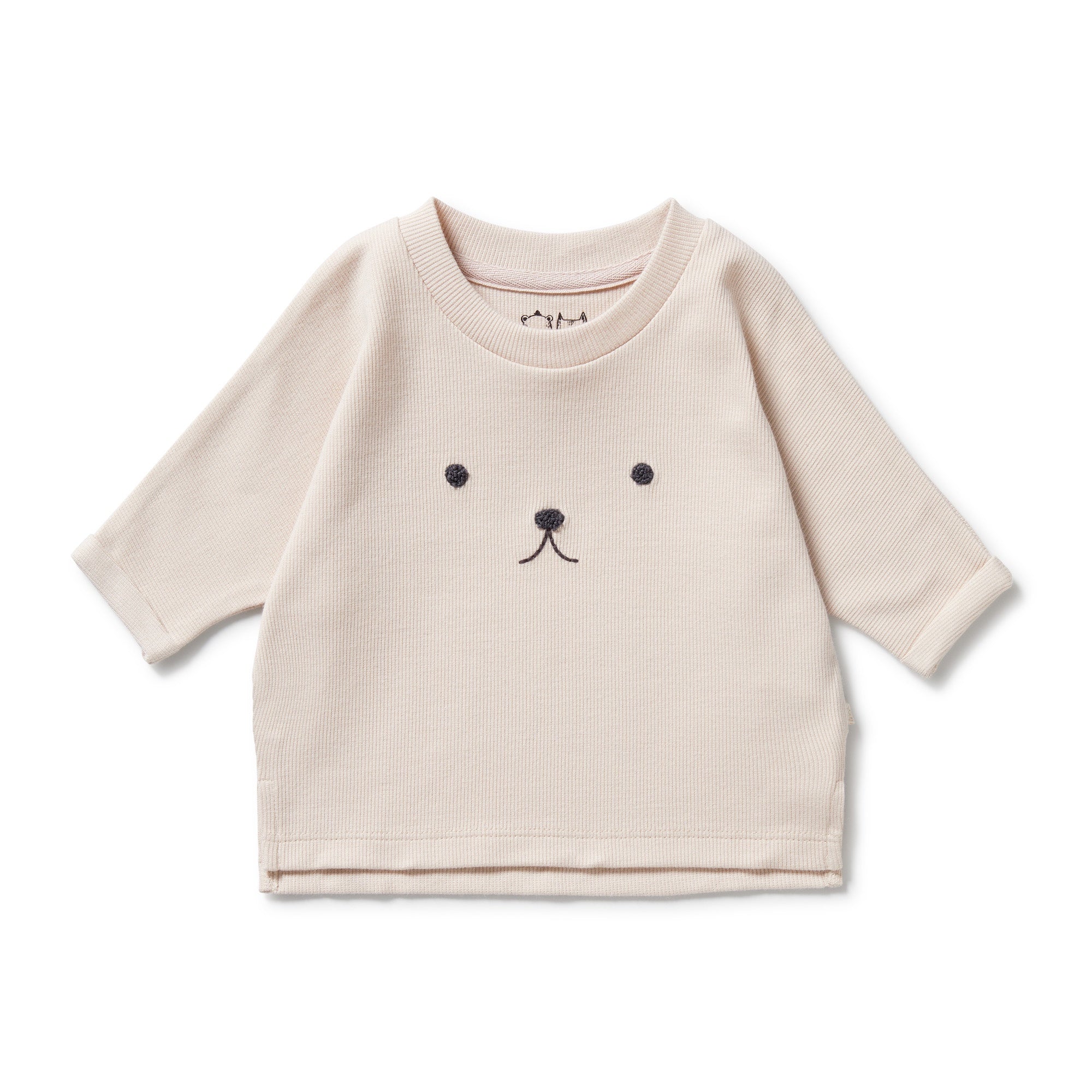 Wilson & Frenchy - Dusty Rose Organic Rib Long Sleeved Top