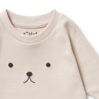 Wilson & Frenchy - Dusty Rose Organic Rib Long Sleeved Top