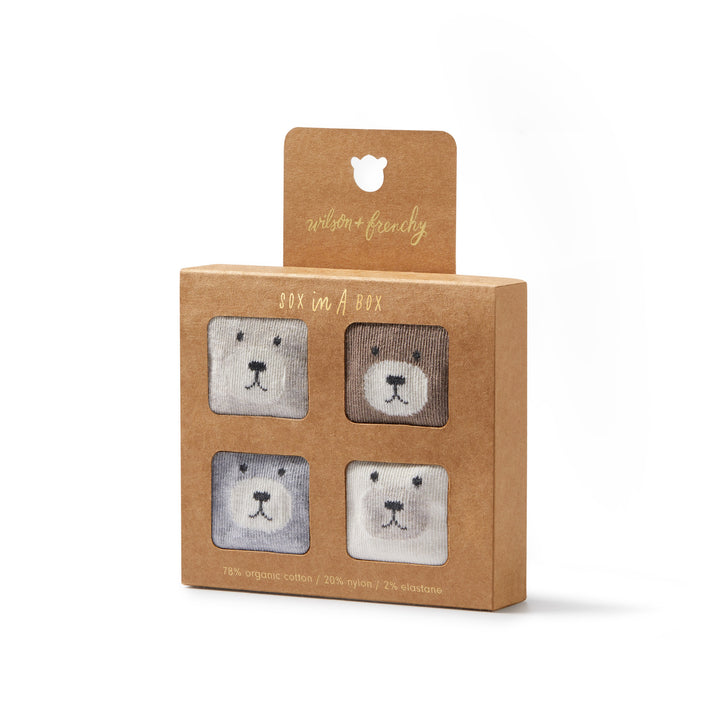 Wilson & Frenchy - Unisex Organic 4 Pack Baby Socks