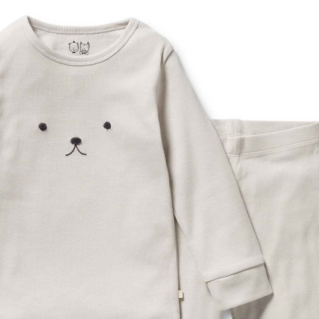 Wilson & Frenchy - Cloud Organic Rib Long Sleeved Pyjamas