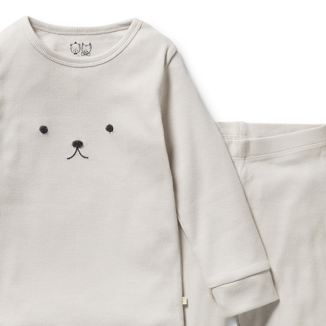 Wilson & Frenchy - Cloud Organic Rib Long Sleeved Pyjamas