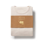 Wilson & Frenchy - Dusty Rose Organic Rib Long Sleeved Pyjamas