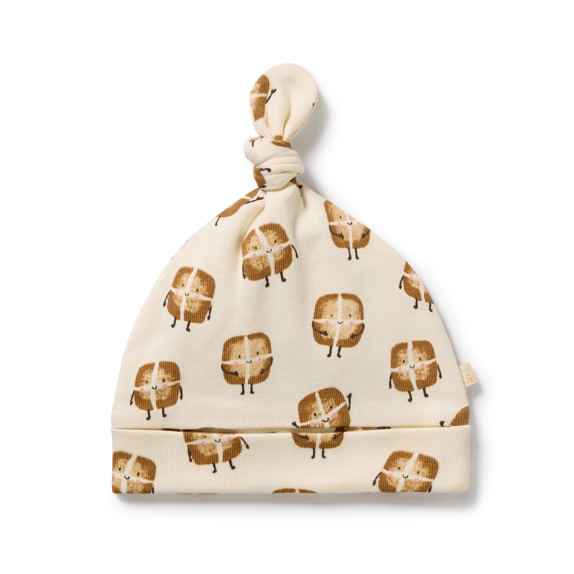Hot Cross Buns Organic Knot Hat