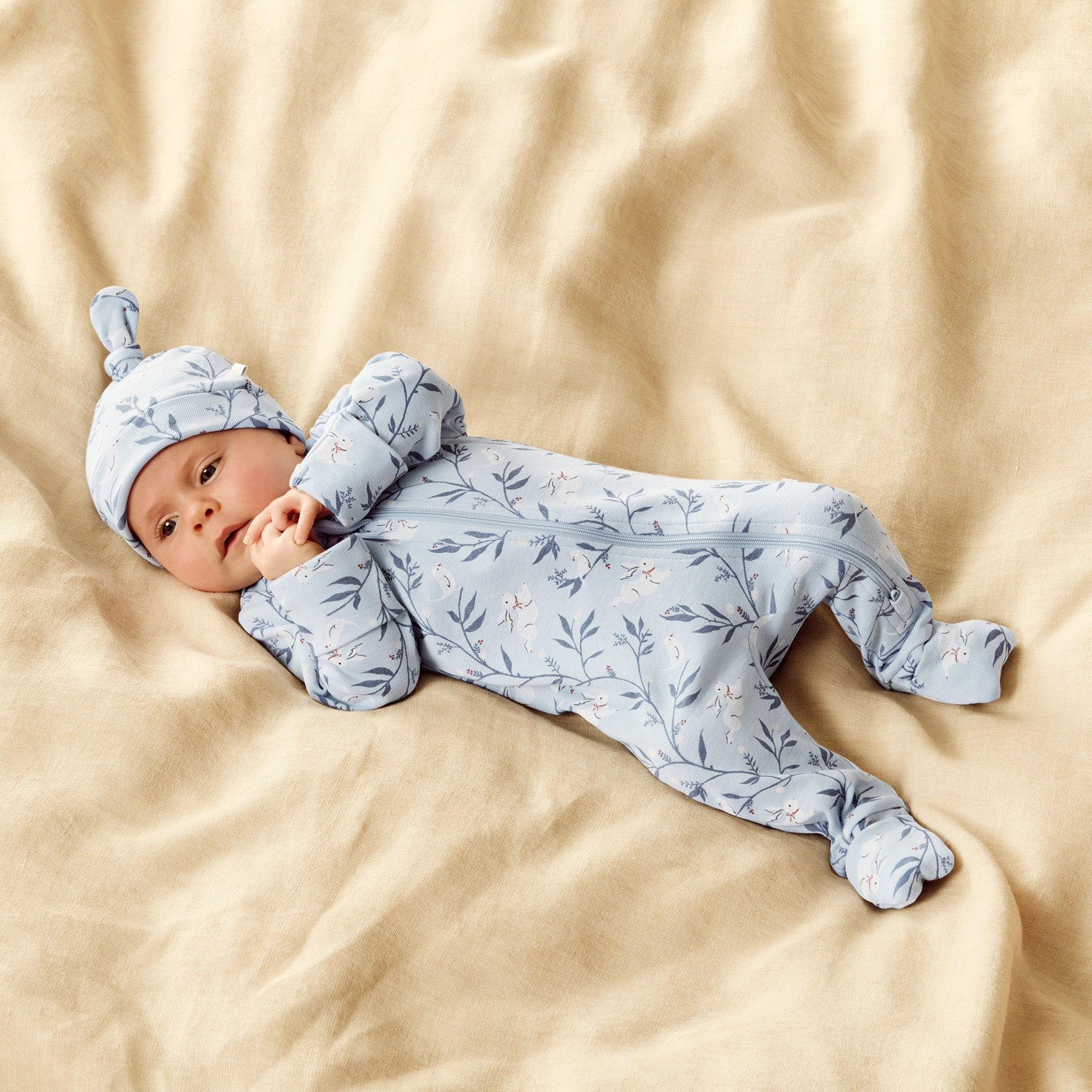 Bunny Whistle Organic Knot Hat