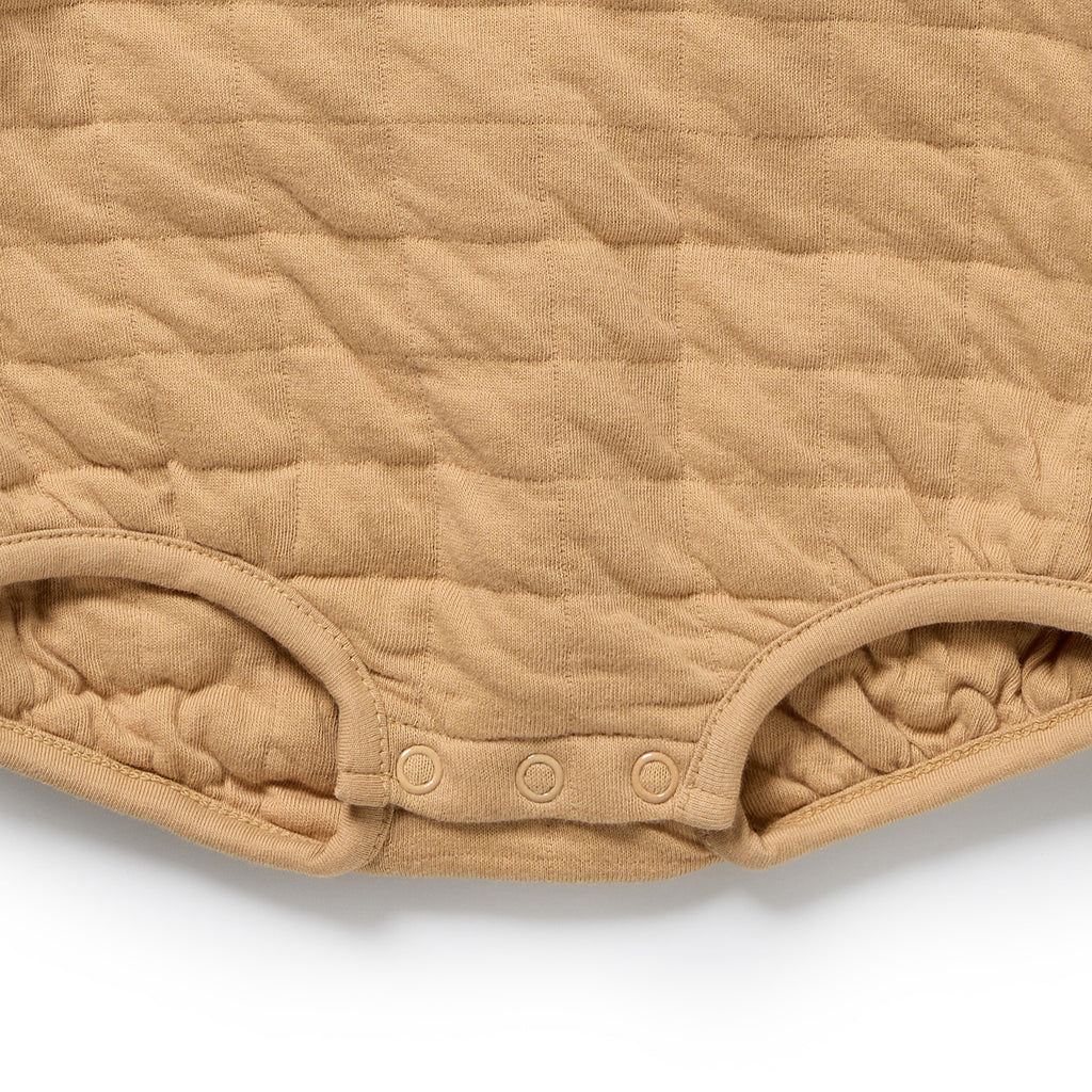 Honey Fawn Organic Quilted Bodysuit