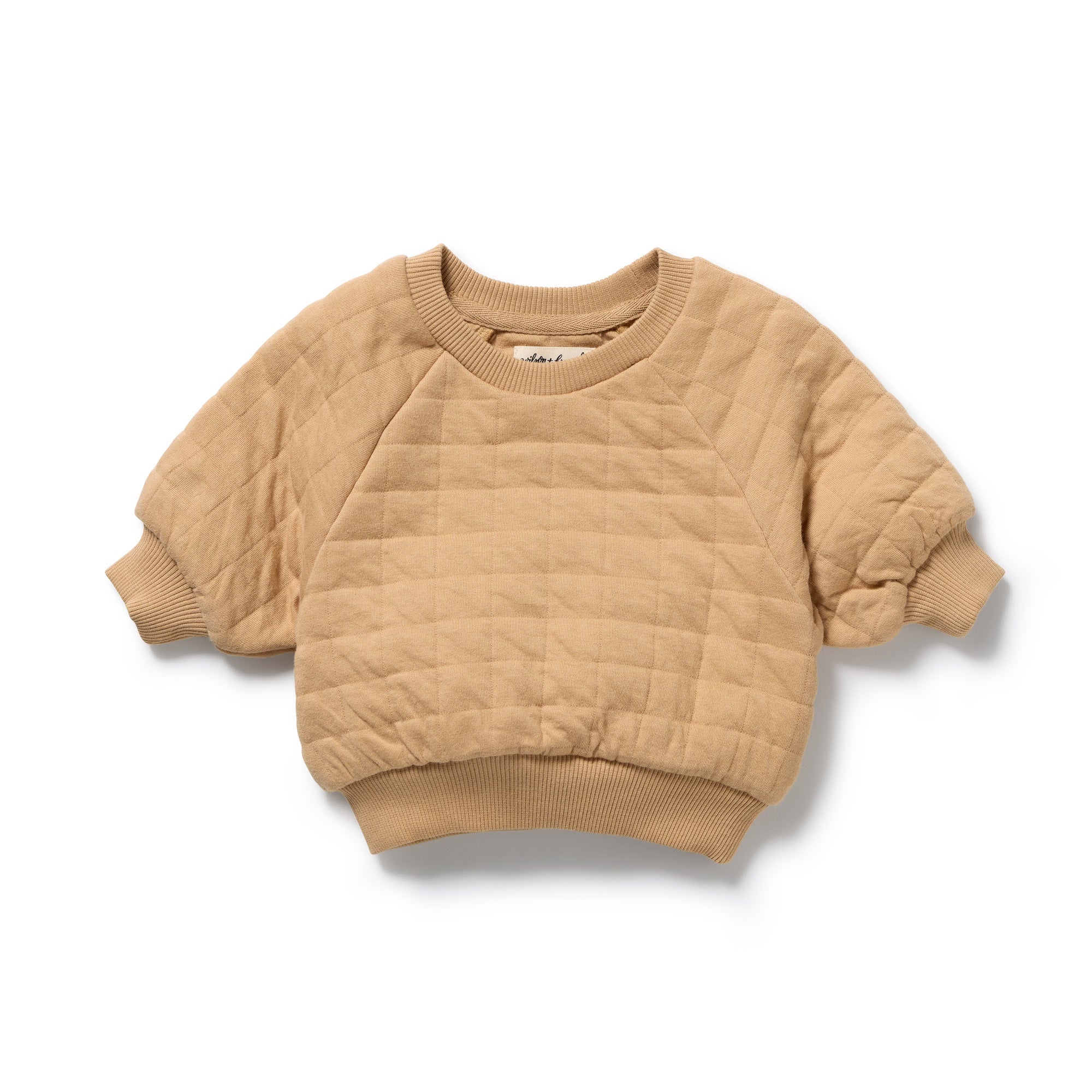 Honey Fawn Organic Quilted Sweat