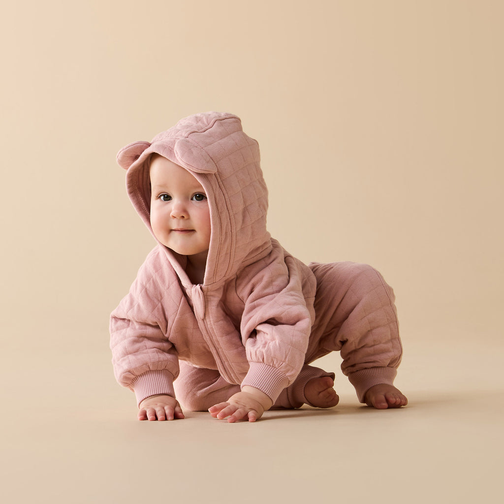 Rose Organic Quilted Sweat Pant