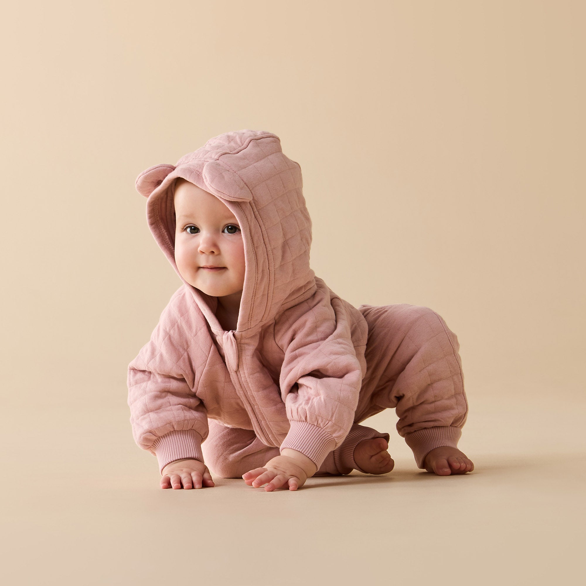 Rose Organic Quilted Sweat Pant