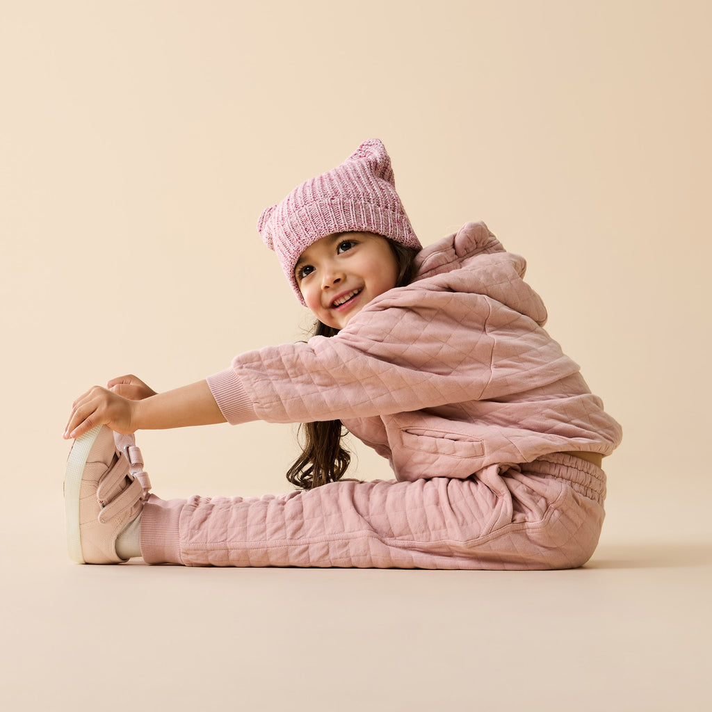 Rose Organic Quilted Sweat Pant