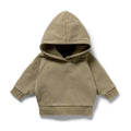 Olive Organic Terry Hooded Sweat