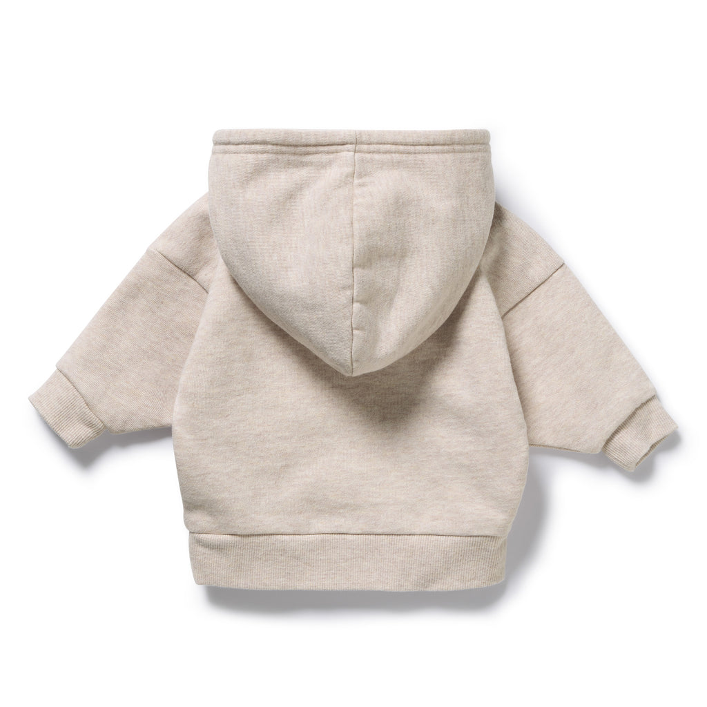 Oatmeal Organic Terry Hooded Sweat
