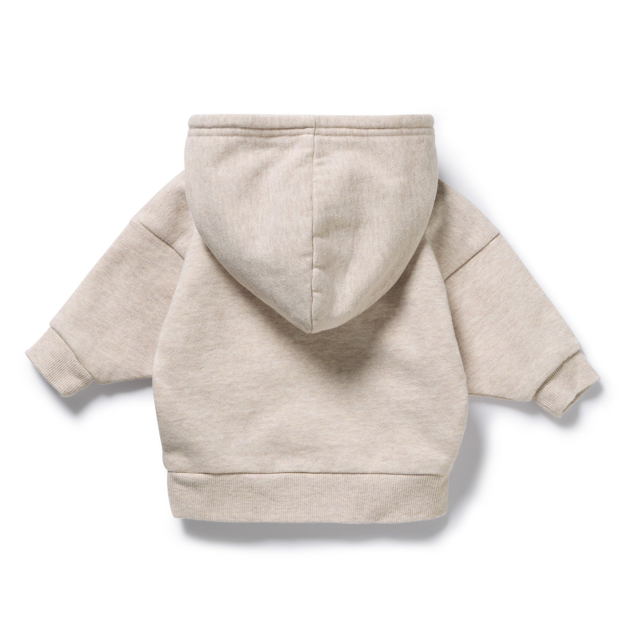 Oatmeal Organic Terry Hooded Sweat
