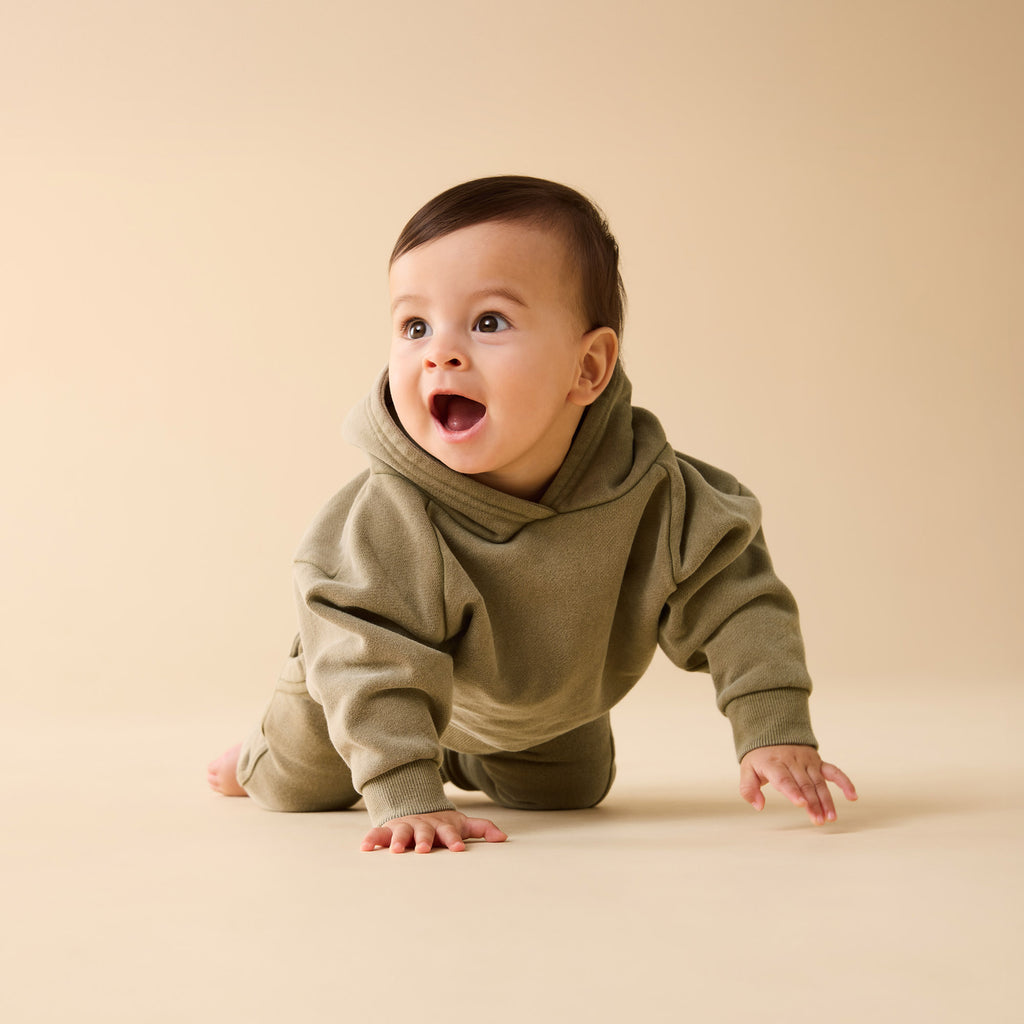 Olive Organic Terry Sweat Pant