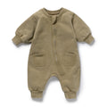 Olive Organic Terry Growsuit