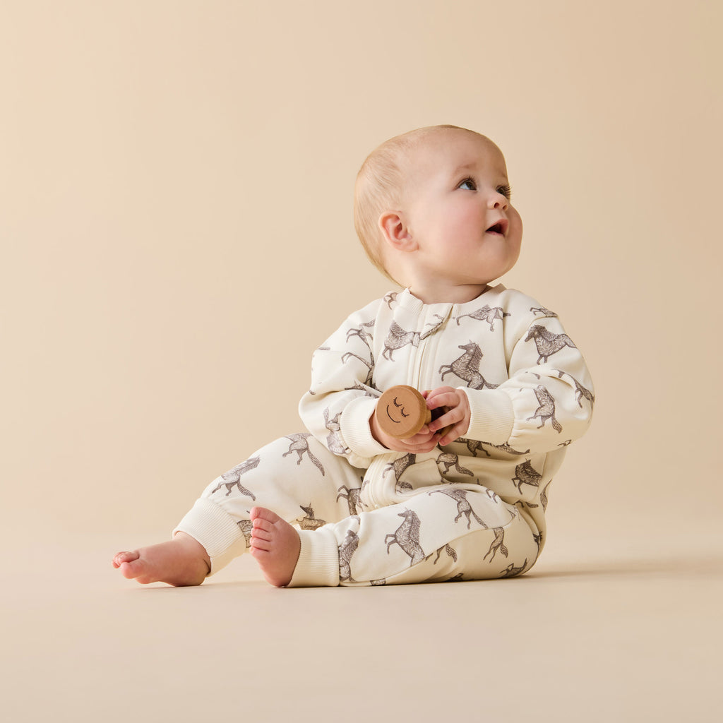 Little Unicorn Organic Terry Growsuit
