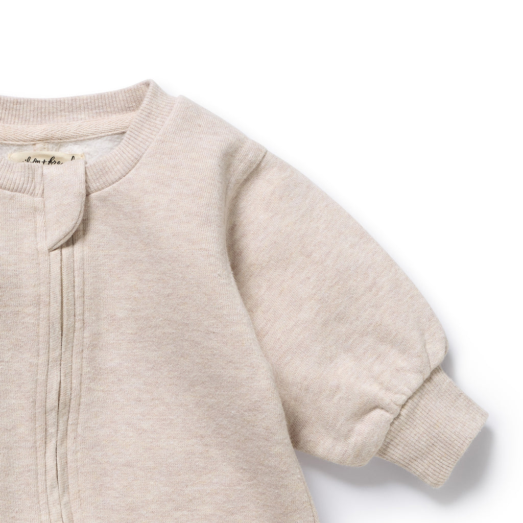 Oatmeal Organic Terry Growsuit