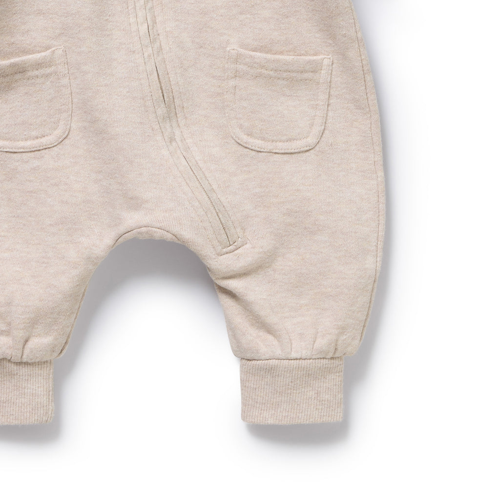 Oatmeal Organic Terry Growsuit