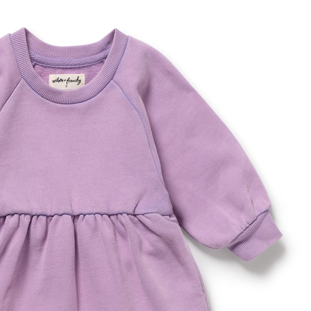 Berry Organic Terry Sweat Dress