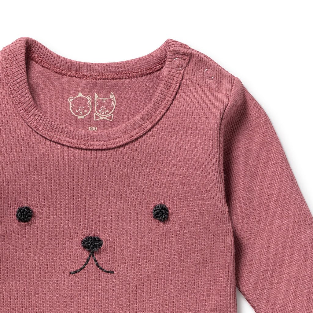 Plum Organic Rib Long Sleeved Bodysuit