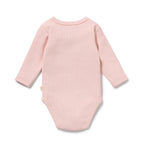 Strawberry Cream Organic Rib Long Sleeved Bodysuit