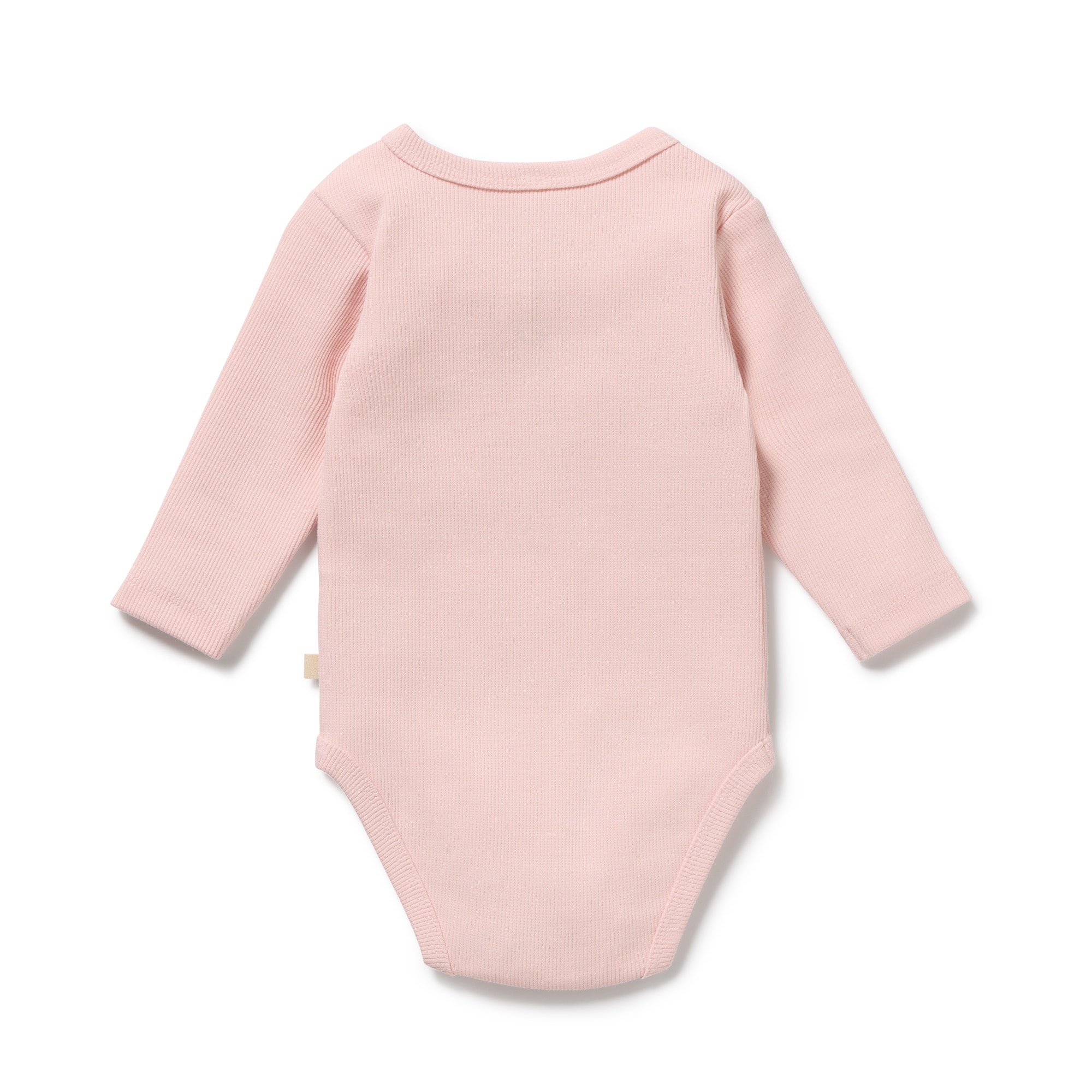 Strawberry Cream Organic Rib Long Sleeved Bodysuit