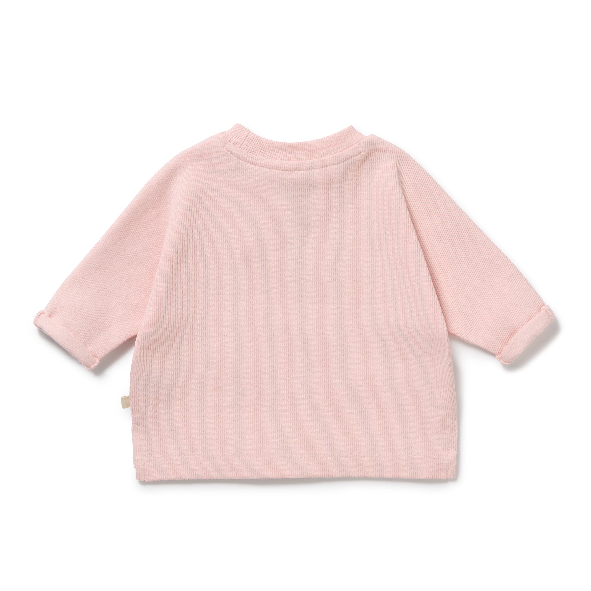 Strawberry Cream Organic Rib Long Sleeved Top