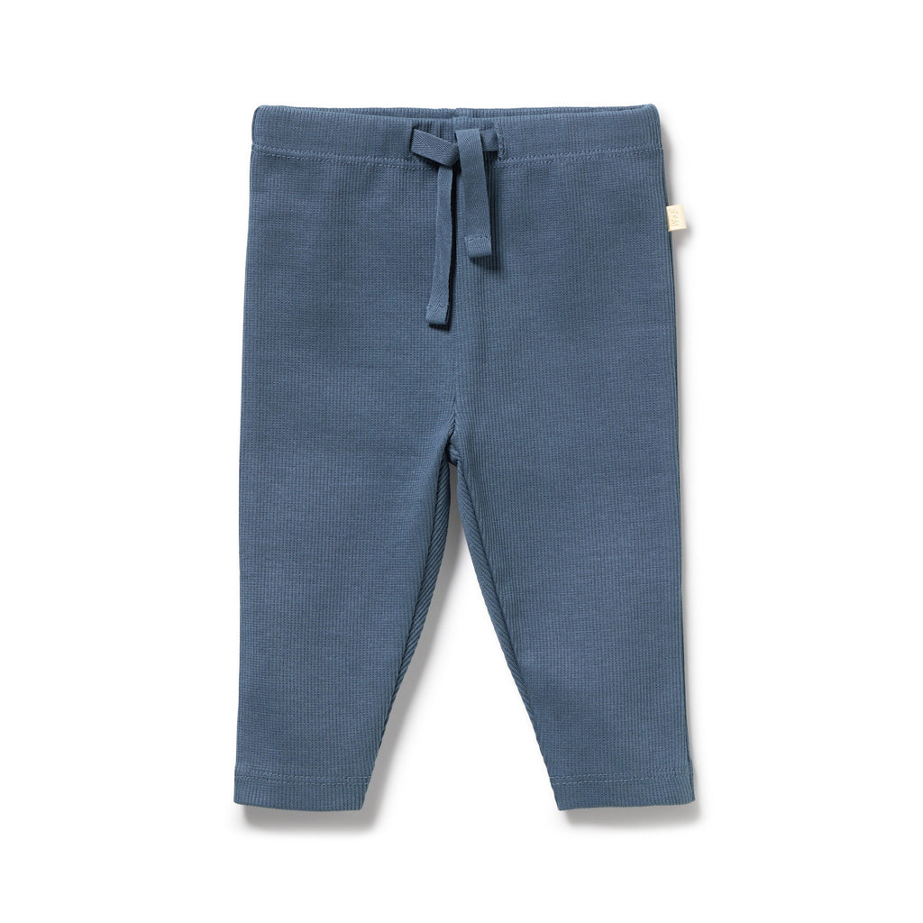 Twilight Blue Organic Rib Legging