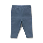 Twilight Blue Organic Rib Legging