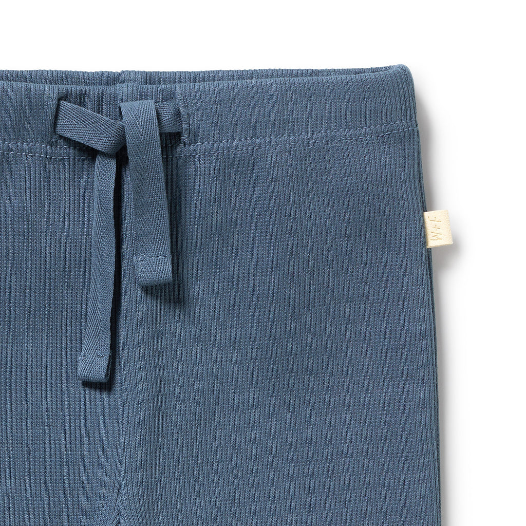 Twilight Blue Organic Rib Legging