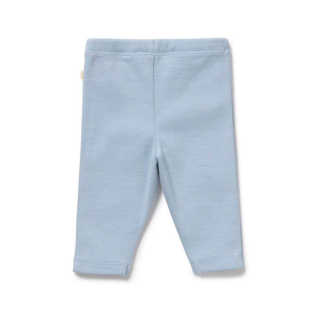 Storm Blue Organic Rib Legging